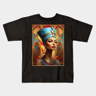 Queen Nefertiti Portrait Kids T-Shirt